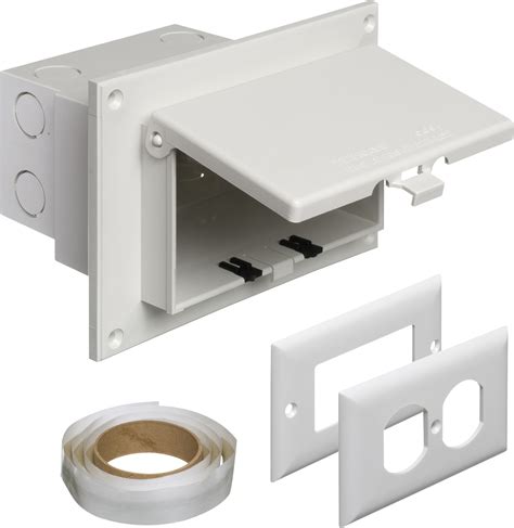 White Exterior Electrical Boxes 